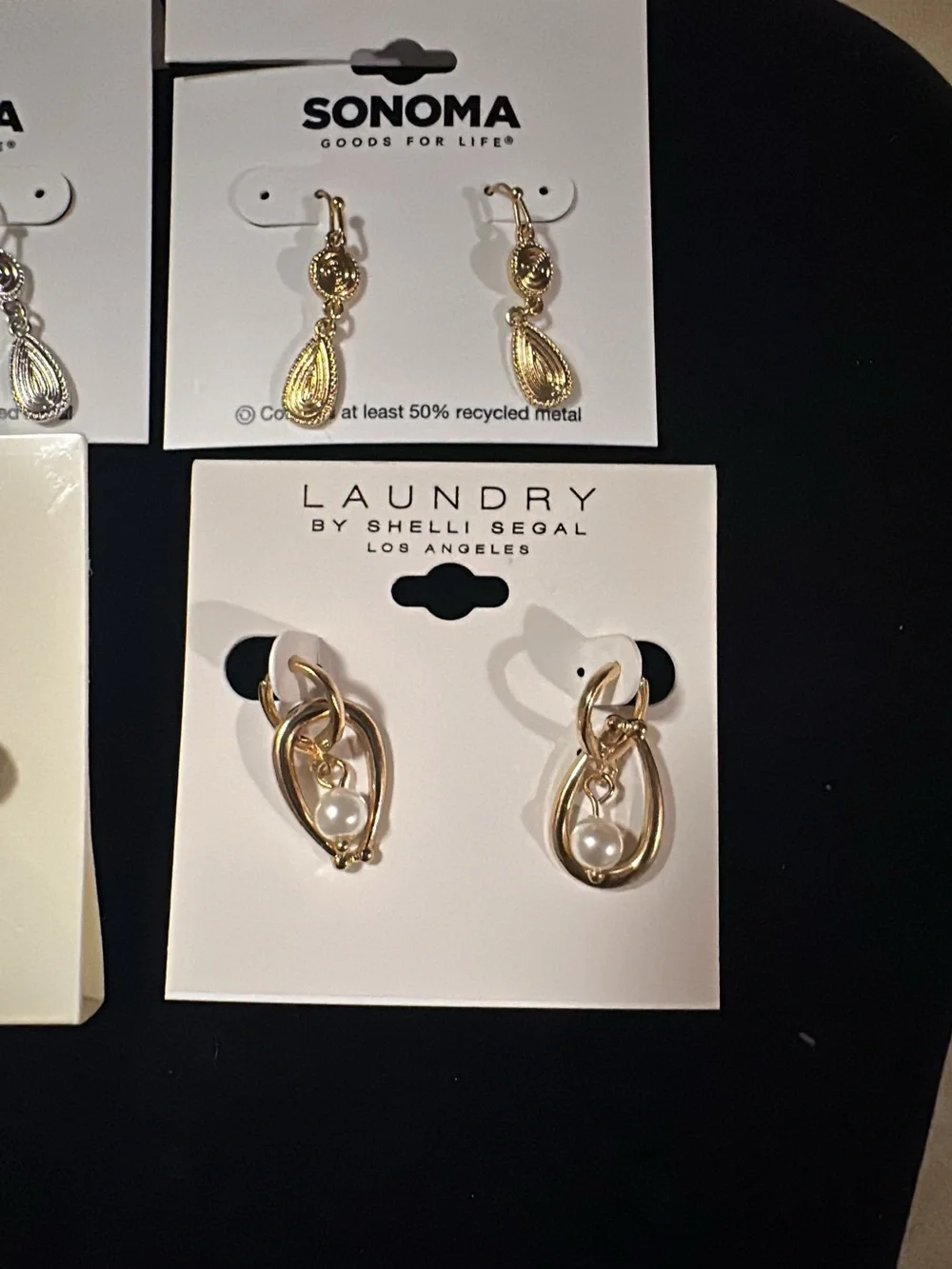 Sonoma, Jennifer &Co, Laundry by Shelli Segal Earrings (4pack)